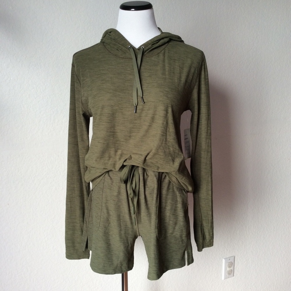 Old Navy Olive Green Active/Lounge Set w/Pockets